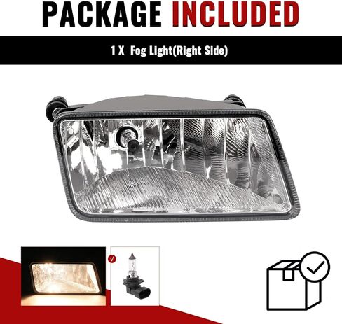 HECASA Right Fog Light Compatible with 2006-2010 Mercury Mountaineer Front Bumper Fog Lamp Clear Lens Passenger Side Replacement for 6L9Z15200AA in Saudi Arabia