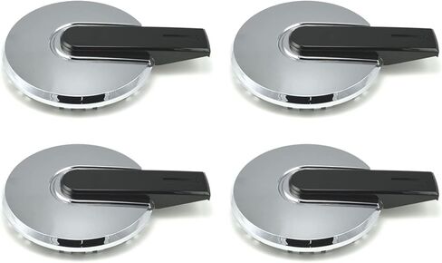 Set of 4 New Chrome & Black Bar Wheel Rim Hub Center Caps Replacement for 2006-2010 Hummer H3 H3T 16 inch Factory Wheels in Kuwait