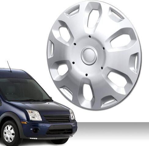 G-PLUS Wheel Covers Hub Caps Full Rim Hubs 1 pcs Compatible with 2010-2013 Ford Transit Connect Van 9T1Z1130A, 9T161130AA in Saudi Arabia