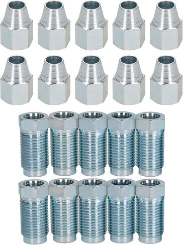 طويل 1/2 "x 20 UNF ذكر + أنثى تجهيزات أنابيب الفرامل الفولاذية لأنابيب 5/16" 20 قطعة in Kuwait