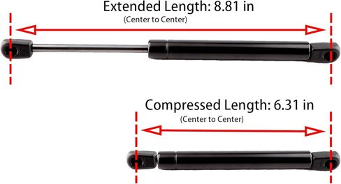 2PCS Lift Supports Front Hood Gas Spring Compatible for Porsche 911 1998-2005, Porsche Boxster 1997-2004 Front Trunk Body Code 996 in Kuwait
