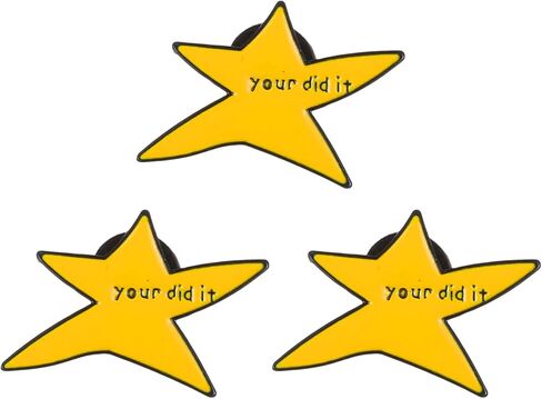 Your Did It Brooch Pin 3 PCS Funny Star المينا دبابيس ملهمة شارة بروش هدايا التخرج لحقيبة الظهر الملابس العصرية مجوهرات اكسسوارات in Kuwait