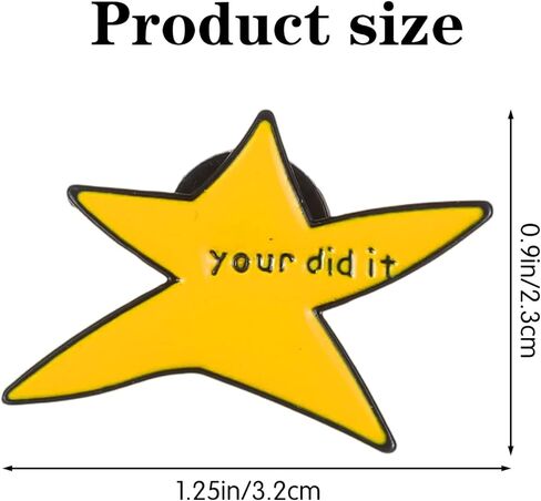 Your Did It Brooch Pin 3 PCS Funny Star المينا دبابيس ملهمة شارة بروش هدايا التخرج لحقيبة الظهر الملابس العصرية مجوهرات اكسسوارات in Kuwait