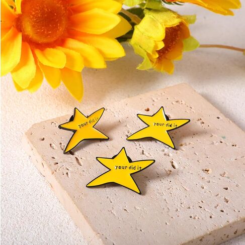 Your Did It Brooch Pin 3 PCS Funny Star المينا دبابيس ملهمة شارة بروش هدايا التخرج لحقيبة الظهر الملابس العصرية مجوهرات اكسسوارات in Kuwait