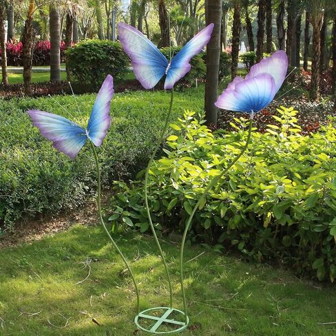 3Pcs Large Silk Butterfly Decorations,Big Butterfly Decoration with Standing Base,Mariposas Grandes Para Decoracion for Wedding Birthday Party Decor Ideal for Home and Event Decorations(Mixed) in Saudi Arabia