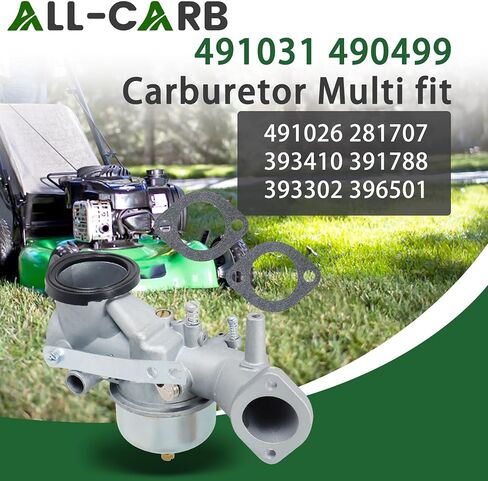 ALL-CARB 491031 490499 Carburetor Replacement for Briggs Stratton 252702 252707 253702 253706 393410 391788 393302 396501 251700 220700 in Saudi Arabia