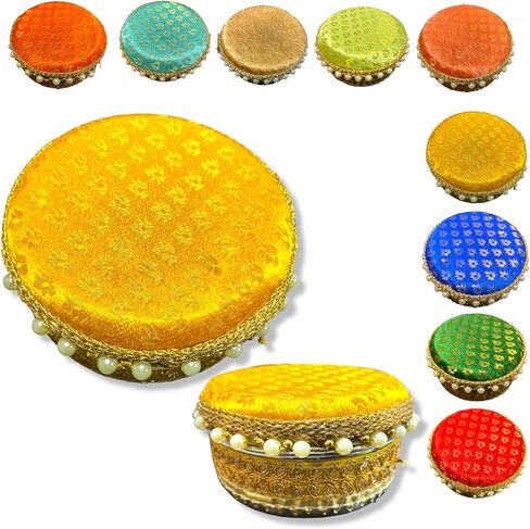 LoveNspire 4 Ct Steel Ladoo Box 250 Grams Festival Special Stainless Steel Sweets Gift Box Perfect for Holi Diwali Rakhi Housewarmings Mithaai Desert Box in Saudi Arabia
