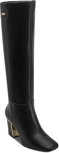 DKNY Women's Casonn Tall Knee High Boot with Block Heel Fashion in Saudi Arabia