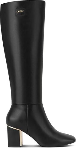 DKNY Women's Casonn Tall Knee High Boot with Block Heel Fashion in Saudi Arabia