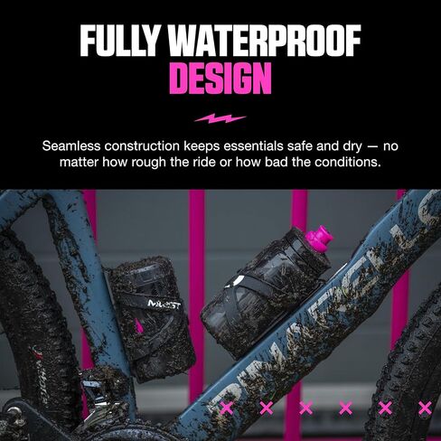 Muc-Off Tool Bottle - Waterproof Storage Bottle for Bike Tools and Spare Inner Tubes - Bottle Cage Storage Solution for Bicycles in Kuwait