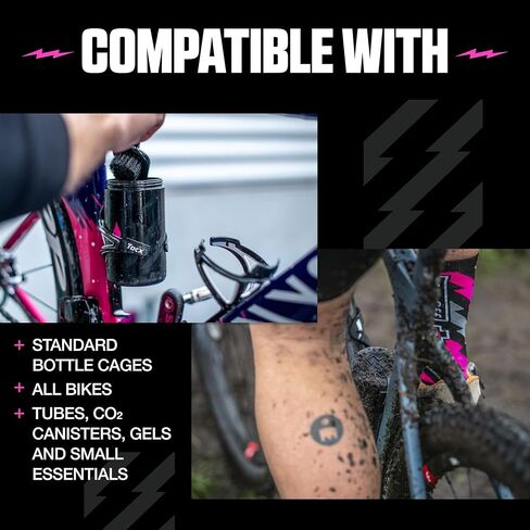 Muc-Off Tool Bottle - Waterproof Storage Bottle for Bike Tools and Spare Inner Tubes - Bottle Cage Storage Solution for Bicycles in Kuwait