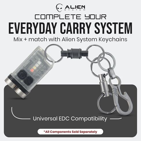 سلسلة مفاتيح سريعة الفك من الفولاذ المقاوم للصدأ (عبوة من قطعتين) - سلسلة مفاتيح دوارة لتنظيم المفاتيح - نظام فك سريع لحلقة مفاتيح شديدة التحمل وقابلة للفصل in Kuwait