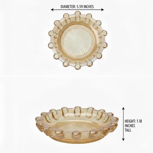 Bubble Candle Dish – Glass Candle Holder, Candle Dish for Home Decor, Modern Decorative, Party, Wedding in Saudi Arabia