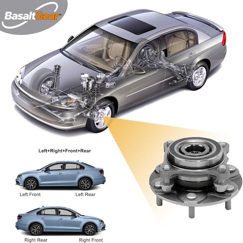 515201 4WD Pair 2 Front Wheel Hub & Bearing Assembly for 2003-2021 Toyota 4Runner, 2007-2014 FJ Cruiser, 2005-2021 Tacoma, 2010-2021 Lexus GX460, 2003-2009 Lexus GX470 in Kuwait