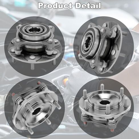 515201 4WD Pair 2 Front Wheel Hub & Bearing Assembly for 2003-2021 Toyota 4Runner, 2007-2014 FJ Cruiser, 2005-2021 Tacoma, 2010-2021 Lexus GX460, 2003-2009 Lexus GX470 in Kuwait