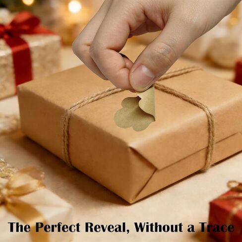 720 قطعة من ملصقات بطاقات الهدايا - 12 ملصقًا لكل ورقة، 6 أشكال لطيفة، ملصقات هدايا بنية مقاس 1.2×2 بوصة للهدايا، سهلة الاستخدام، مثالية لعيد الميلاد وأعياد الميلاد والحفلات in Kuwait