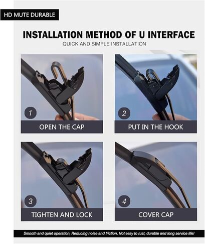 بديل لكرايسلر تاون آند كانتري 2008-2016، دودج جراند كارافا 2008-2020 مساحات صامتة - مساحات الزجاج الأمامي والخلفي FAPIUO 26 بوصة + 20 بوصة + 16 بوصة مجموعة شفرات كاملة (3 عبوات) خطاف U/J in Kuwait