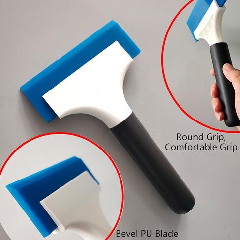 2 قطعة ممسحة صغيرة 5 بوصة شفرة ماء للسيارة والنافذة والمرايا والزجاج والباب الزجاجي للاستحمام وكونترتوب الحمام وحوض المطبخ in Kuwait