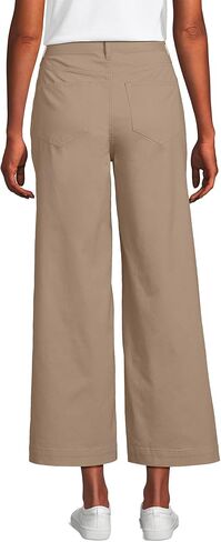 بنطال نسائي قصير من Lands' End Knockabout Chino عالي الارتفاع و5 جيوب بأرجل واسعة in Kuwait