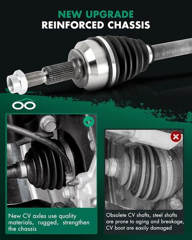 SCITOO Front Left CV Axle Shaft Assembly Set Compatible with 2006-2010 for Jeep Commander 3.0L 3.7L 4.7L 5.7L 6.1L 66-3417 60-3417 CH-8101 CH-9128 66-3419 in Saudi Arabia