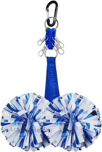 Lovecheer 2PCS Pom Pom Holder for Backpack Cheer Bow Holder Protect Cheer Poms Adjustable Holder Perfect Cheerleaders Sports Gifts(No Pom Poms) in Saudi Arabia