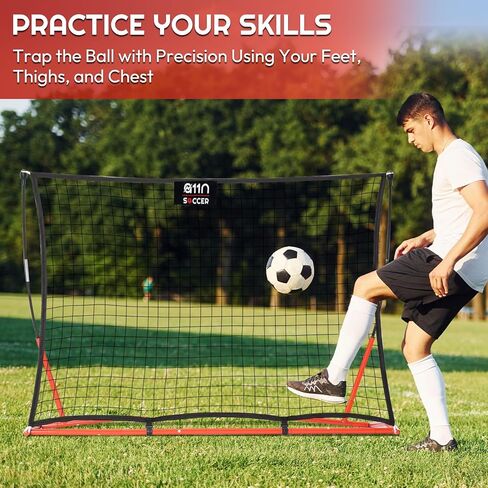 A11N Sports Soccer Rebounder, Portable Dual-Sided Soccer Training Equipment for Passing & Receiving, 7ft x 5ft in Kuwait