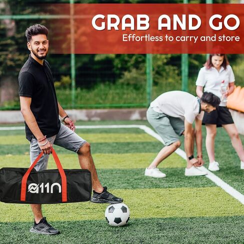 A11N Sports Soccer Rebounder, Portable Dual-Sided Soccer Training Equipment for Passing & Receiving, 7ft x 5ft in Kuwait