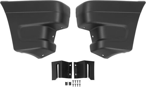 KUAFU Pair Front Bumper End Cap Compatible with 1990-1993 Mazda B2200 B2600 (submodel: Base, LE-5, SE-5) Replacement for MA1004108 UE5550040A LH & RH Plastic(PP) Textured Black in Saudi Arabia