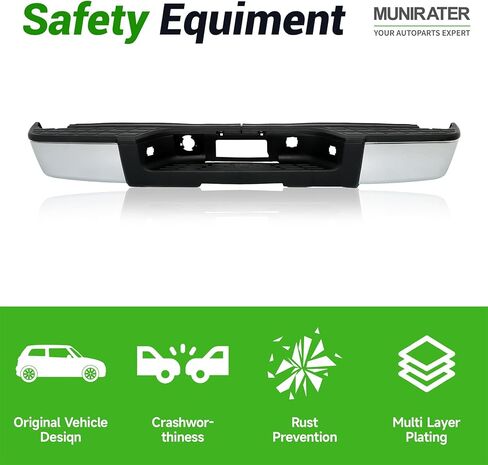 مجموعة المصد الخلفي من الفولاذ الكروم مع فتحة مستشعر بديلة لشاحنة 2007-2013 سيلفرادو سييرا 1500 in Kuwait