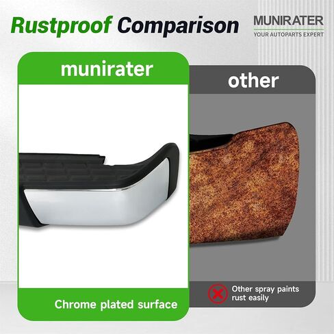 مجموعة المصد الخلفي من الفولاذ الكروم مع فتحة مستشعر بديلة لشاحنة 2007-2013 سيلفرادو سييرا 1500 in Kuwait