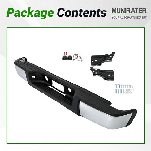 مجموعة المصد الخلفي من الفولاذ الكروم مع فتحة مستشعر بديلة لشاحنة 2007-2013 سيلفرادو سييرا 1500 in Kuwait