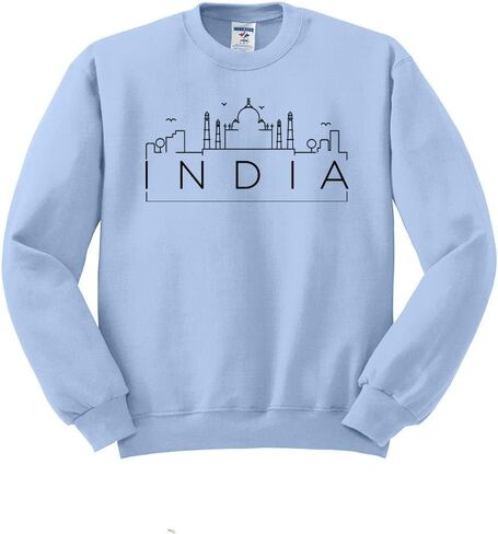 TeesAndTankYou Skyline India Sweatshirt Unisex in Saudi Arabia