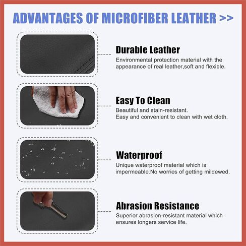 ACROPIX Car Center Console Armrest Cover for Mazda 3 2014-2016 Faux Leather Interior Arm Rest Cover Elbow Cushion Pad Black Car Parts in Saudi Arabia
