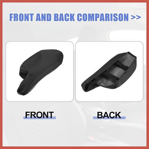 ACROPIX Car Center Console Armrest Cover for Mazda 3 2014-2016 Faux Leather Interior Arm Rest Cover Elbow Cushion Pad Black Car Parts in Saudi Arabia