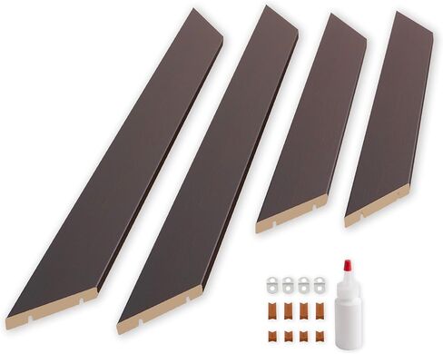 Frame My Mirror Add A Frame - White Custom Size Mirror Frame Border Kit - Ideal for Bathroom - Moisture Resistant - Berkshire Design - Mirror NOT Included in Saudi Arabia