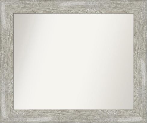 Amanti Art Grey Bathroom Mirror for Over Sink, 30x36 Custom Made Dove Greywash Rectangle Vanity Mirror, Large Country Rustic Wood Frame, Hangs Horizonally and Vertically, Wall Decor in Saudi Arabia