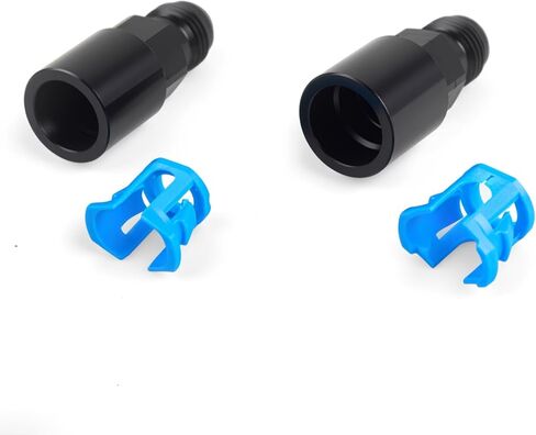 6AN Male Flare To 3/8" & 5/16" SAE Quick-Disconnect Female Push-On EFI Fitting Anodized Aluminum 2Pcs in Saudi Arabia