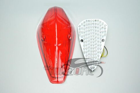 TOPZONE Compatible/Replacement for Honda VTX1300S, VTX 1300R, VTX1300T; Rear Lamp Brake Taillight (2. LED Taillight, Red Lens) in Saudi Arabia