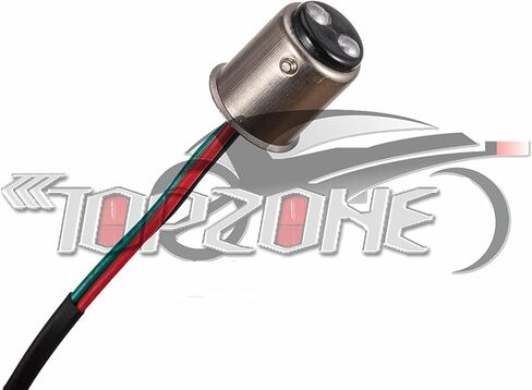 TOPZONE Compatible/Replacement for Honda VTX1300S, VTX 1300R, VTX1300T; Rear Lamp Brake Taillight (2. LED Taillight, Red Lens) in Saudi Arabia