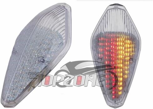 TOPZONE Compatible/Replacement for Honda VTX1300S, VTX 1300R, VTX1300T; Rear Lamp Brake Taillight (2. LED Taillight, Red Lens) in Saudi Arabia