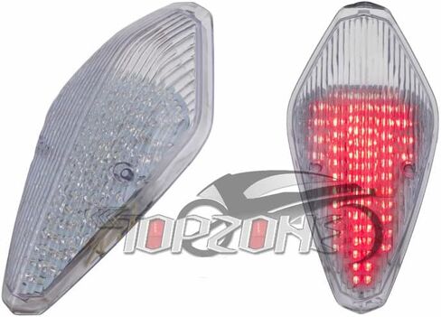 TOPZONE Compatible/Replacement for Honda VTX1300S, VTX 1300R, VTX1300T; Rear Lamp Brake Taillight (2. LED Taillight, Red Lens) in Saudi Arabia