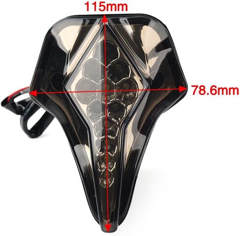 SIKUAI Motorbike Front Center Running LED Windscreen Light For Yamaha YZF R6 08-2012 Plastic Smoke in Kuwait