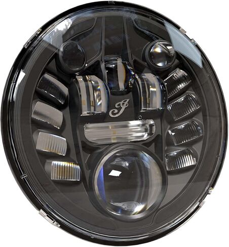 Indian Motorcycle Pathfinder Adaptive LED Headlight Assembly, Chrome, for Specific Pursuit, Challenger, Roadmaster, Springfield, Chieftain, Chief Models, 15 Individual Beams - 2889459-156 in Saudi Arabia