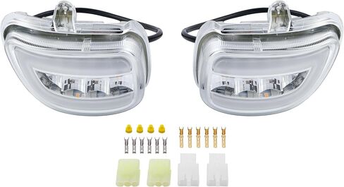 Front LED Turn Signals Clear Lens Fits for Honda Goldwing GL1800 2001-2017 02 03 in Saudi Arabia