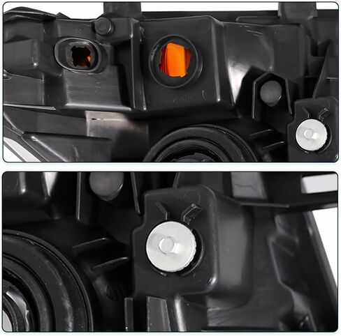 Headlight Assembly Replacement for 2005-2008 Nissan Frontier & 2005-2007 Pathfinder, Halogen Headlamp with Black Housing - Driver and Passenger Side Pair in Saudi Arabia