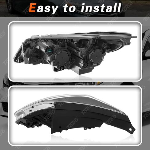 TODO Headlight without LED RDL Assembly Compatible with 2016 2017 2018 Kia Optima Left Driver Side Headlamp for 2016 2017 2018 Optima 92101-D5000 92101D5000 KI2502196 in Saudi Arabia