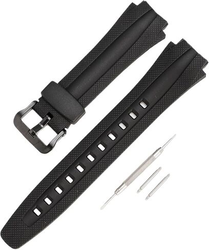 حزام ساعة بديل من الراتنج لساعة كاسيو AQ-160 AQ-161w AQ-163w، سوار ساعة للرجال in Kuwait