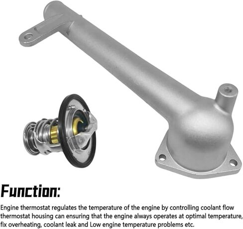 Coolant Water Outlet with Thermostat Kit Fit for Lexus RX330 2004-2006 Fit for Sienna 2004-2006, Replace 163210A040 90916-A3003 902-5123XD 90916-03129 in Kuwait