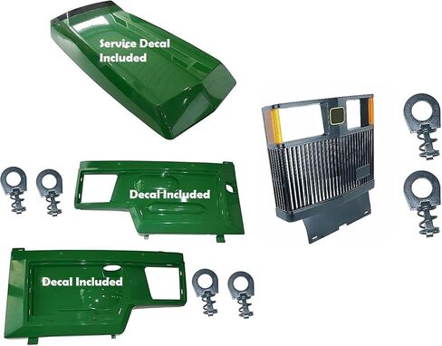 Hood/Panel/Decal/Front Grill AM128986 AM128983 AM116207 Compatible With JD 455 UP S/N in Saudi Arabia