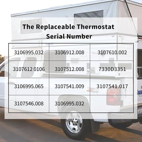 RV Thermostat, Briidea Cool/Heat RV LCD Screen Digital Thermostat, Compatible with Dometic 3106995.032, Not Applicable for Coleman or Dometic 3-Wire Systems, 12V DC in Saudi Arabia